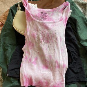 shophoesmad rhinestone y2k butterfly tank